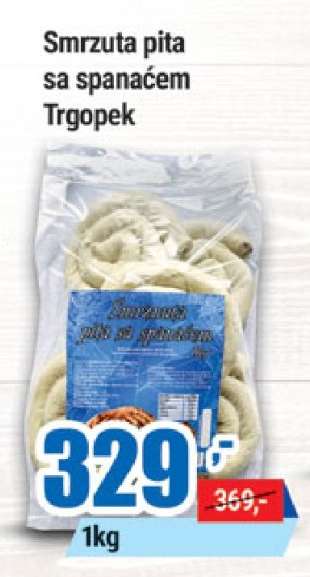 Smrzuta pita sa spanaćem Trgopek