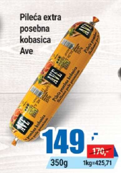 Pileća extra posebna kobasica Ave