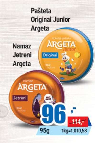 Pašteta Original Junior Argeta
