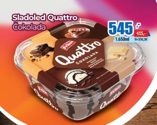 Sladoled Quattro čokolada