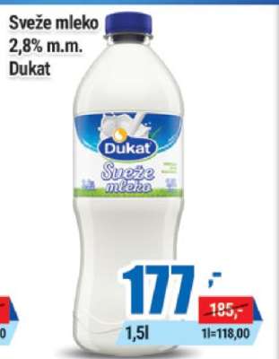 sveže mleko
