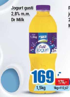 Jogurt gusti 2,8% m.m. Dr Milk