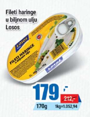 Fileti haringe u biljnom ulju Losos