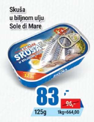 Skuša u biljnom ulju Sole di Mare