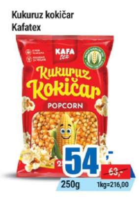 Kukuruz kokičar Kafatex