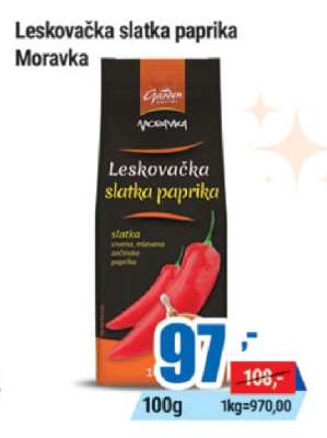 Leskovačka slatka paprika Moravka