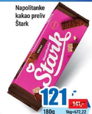 Napolitanke kakao preliv Štark