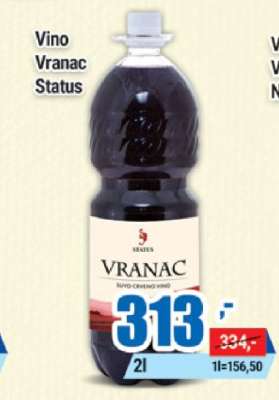 Vino Vranac Status