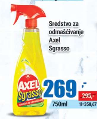 Sredstvo za odmašćivanje Axel Sgrasso