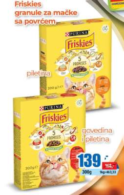 Friskies granule za mačke sa povrćem
