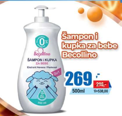 Šampon i kupka za bebe Becollino