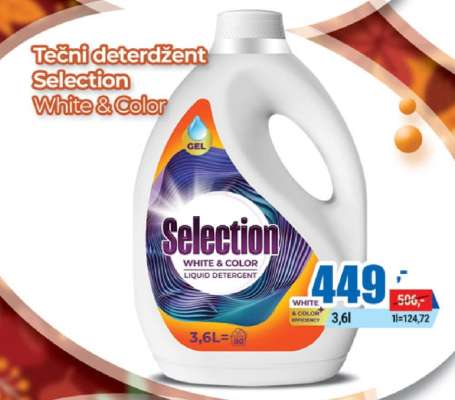 Tečni deterdžent Selection White & Color