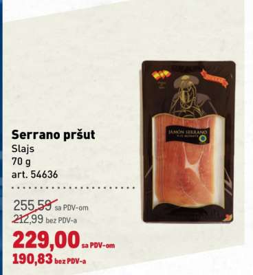Serrano pršut