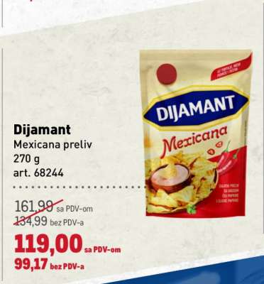 Dijamant Mexicana preliv