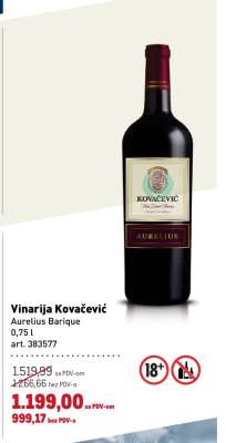 Vinarija Kovačević Aurelius Barique