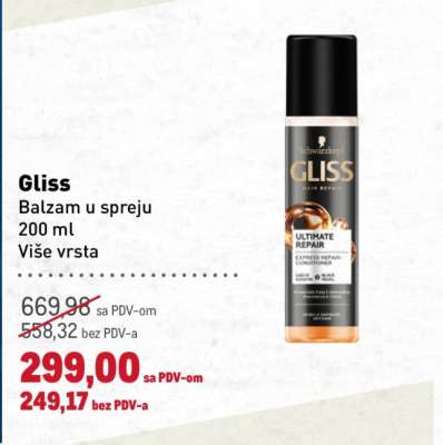 Gliss Balzam u spreju
