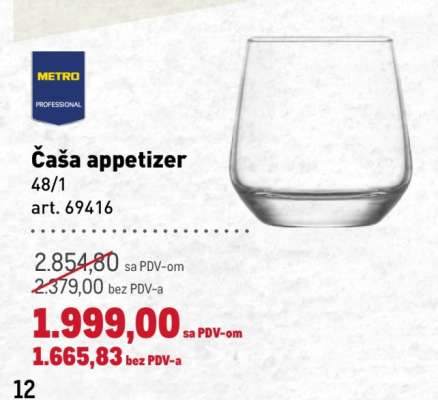 Čaša appetizer