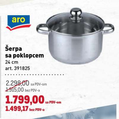 ŠERPA SA POKLOPCEM