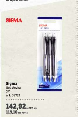 Sigma Gel olovka