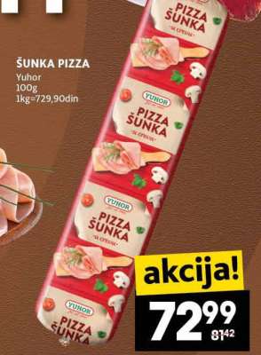ŠUNKA PIZZA