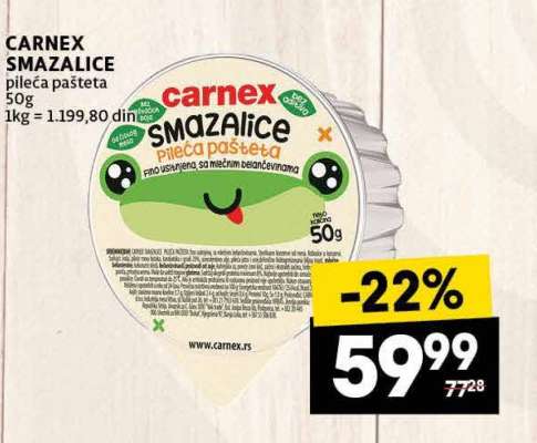 CARNEX SMAZALICE