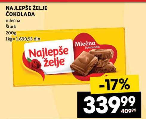 Najlepše želje čokolada