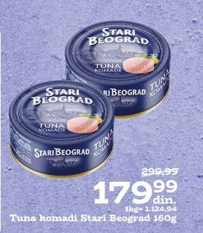 Tuna komadi Stari Beograd 160g