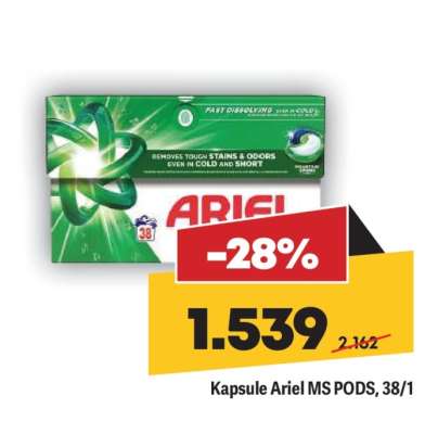 Kapsule Ariel MS PODS, 38/1