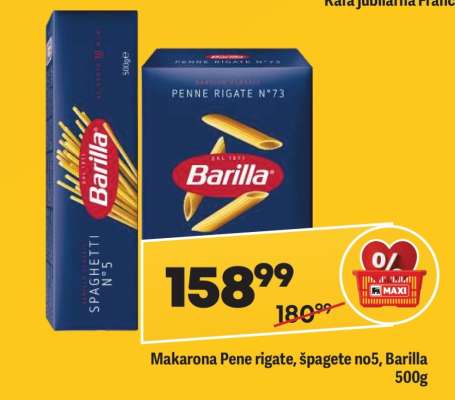 Makarona Pene rigate, špagete no5, Barilla 500g