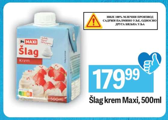 Šlag krem Maxi 500ml