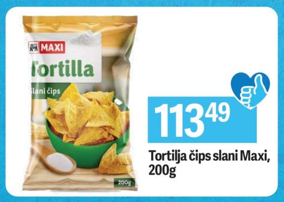 Tortilja čips slani Maxi 200g