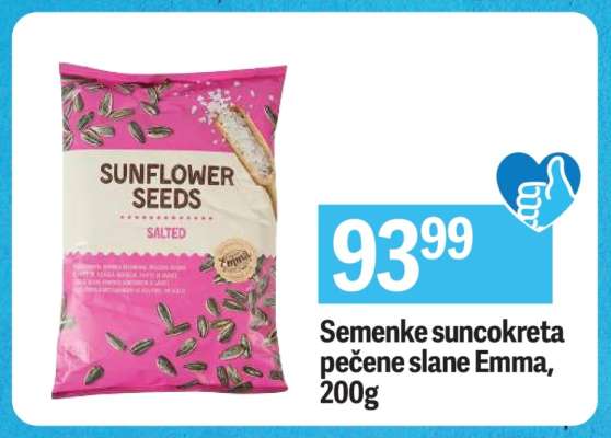 Sememke suncokreta pečene slane Emma, 200g