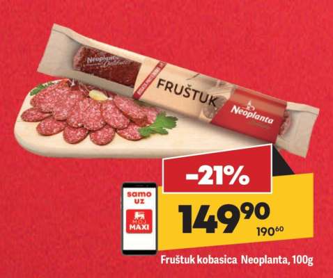 Fruštuk kobasica Neoplanta 100g