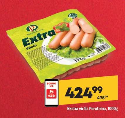 Ekstra viršla Perutnina 1000g