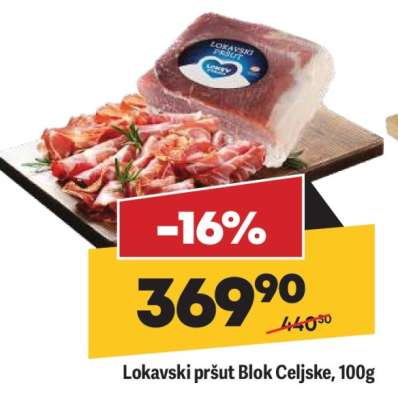 Lokavski pršut blok Celjske 100g