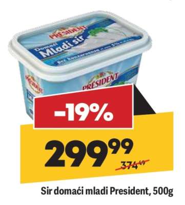 Sir domaći mladi President 500g