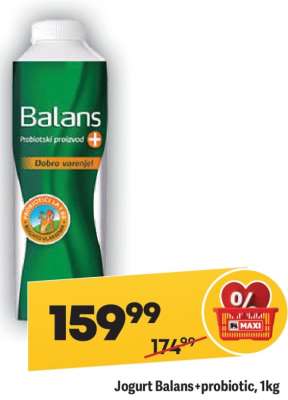 Jogurt Balans+ probiotic 1kg
