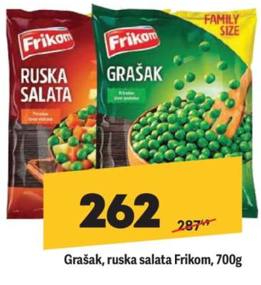 Grašak, ruska salata Frikom, 700g