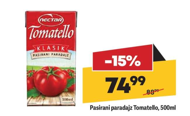 Pasirani paradajz Tomatello 500ml