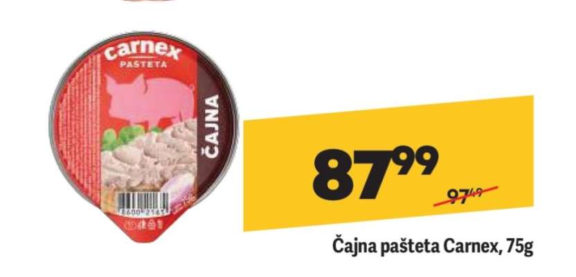 Čajna pašteta Carnex 75g