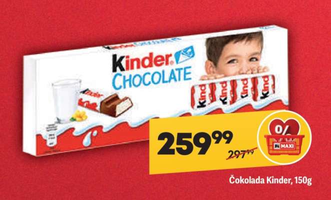 Čokolada Kinder 150g