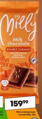 Mlečna čokolada dupla karamela Milly, 100g