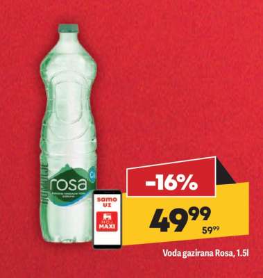 Voda gazirana Rosa 1.5l