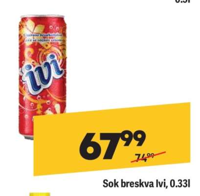 Sok breskva Ivi, 0.33l