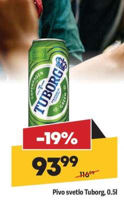 Pivo svetlo Tuborg 0,5l