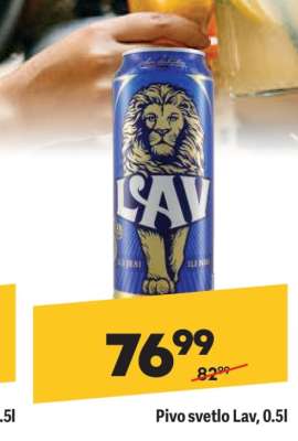 Pivo svetlo Lav 0.5l