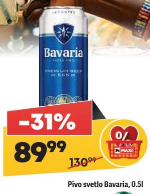 Pivo svetlo Bavaria 0.5l