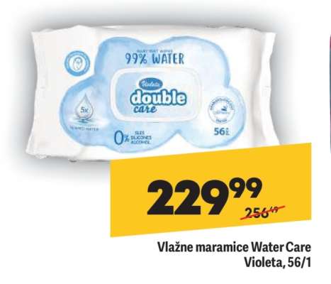 Vlažne maramice Water Care Violeta , 56/1
