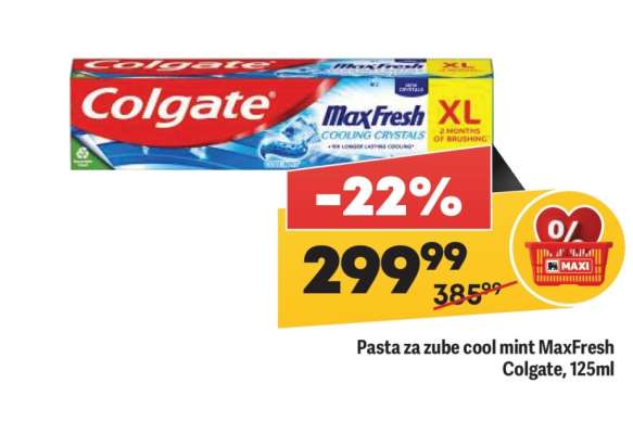 Pasta za zube cool mint MaxFresh Colgate, 125ml