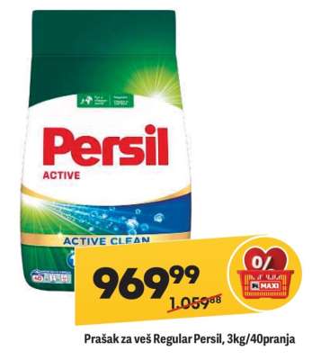 Prašak za veš Regular Persil, 3kg/40pranja